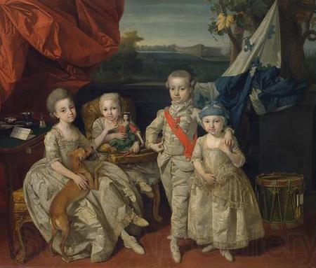 Johann Zoffany The children of Ferdinand of Parma Norge oil painting art